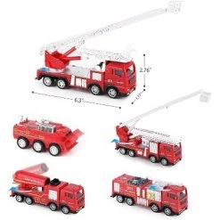 iPlay, iLearn, Fire Truck and Emergency Rescue Playset, Includes 5 Trucks, 2 Structures, Plus Accessories, 50+ Pieces, Ages 3 and Up -Action Figure Playsets Sales Store unnamed file 1026