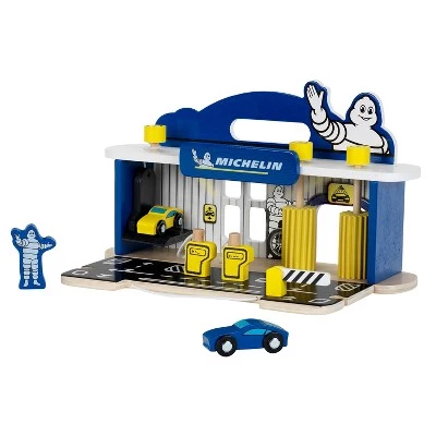 Theo Klein Michelin Car Service Station Kids Wooden Toy Playset with 2 Cars, 2 Fuel Pumps, and Car Wash Station for Ages 3 and Up 1 Theo Klein Michelin Car Service Station Kids Wooden Toy Playset with 2 Cars, 2 Fuel Pumps, and Car Wash Station for Ages 3 and Up