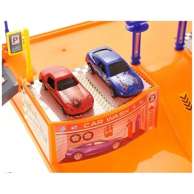 Insten Construction Toy Parking Garage Diecast Racing Playset with Lights & Sounds for Kids 4 Insten Construction Toy Parking Garage Diecast Racing Playset with Lights & Sounds for Kids - Image 4