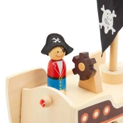 Blue Panda 11 Piece Ocean-Themed Pirate Toys and Kids Pirate Ship Wooden Playset for Kids -Action Figure Playsets Sales Store unnamed file 1125