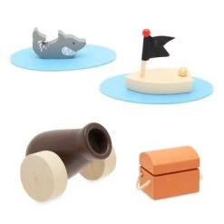 Blue Panda 11 Piece Ocean-Themed Pirate Toys and Kids Pirate Ship Wooden Playset for Kids -Action Figure Playsets Sales Store unnamed file 1127