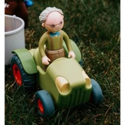 HABA Little Friends Tractor and Trailer - 2 Piece Farm Play Set with Movable Hatch -Action Figure Playsets Sales Store unnamed file 1175