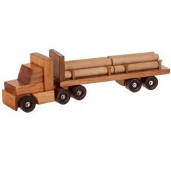 Remley Kids Wooden Log Trailer Truck Playset w/ Logs -Action Figure Playsets Sales Store unnamed file 1183