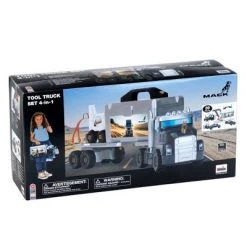 Theo Klein 89 Piece Mack Semi Truck 4 in 1 Convertible Building Play Set Toy with Removeable Tool Box, Crane, and Forklift for Ages 3 & Up -Action Figure Playsets Sales Store unnamed file 1187