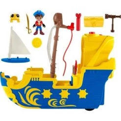 Fisher-Price Nickelodeon Santiago of the Seas Lights & Sounds El Bravo Pirate Ship Playset -Action Figure Playsets Sales Store unnamed file 123