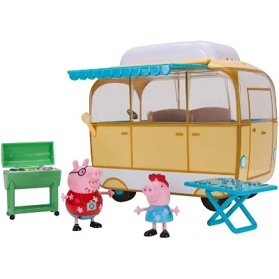 Peppa Pig Family Campervan Camping Playset, 5 Pieces - Includes Peppa Figure, Daddy Pig, Camper Vehicle, Picnic Table & Grill - Ages 2+ 1 Peppa Pig Family Campervan Camping Playset, 5 Pieces - Includes Peppa Figure, Daddy Pig, Camper Vehicle, Picnic Table & Grill - Ages 2+