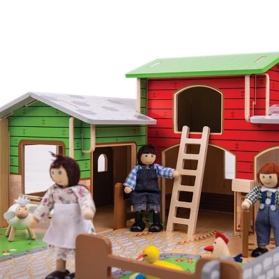 Bigjigs Toys Bigjigs Cobblestone Farm Playset 1 Bigjigs Toys Bigjigs Cobblestone Farm Playset