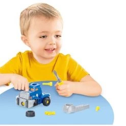 Link Worldwide Ready! Set! Play! Link 3-In-1 Take-A-Part Transformer Robot Toy Playset - Blue