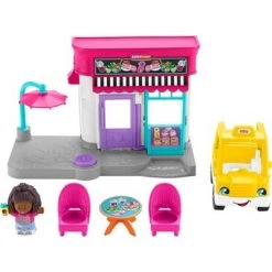 Fisher-Price Little People Barbie City Adventures Cafe and Cab Playset -Action Figure Playsets Sales Store unnamed file 266