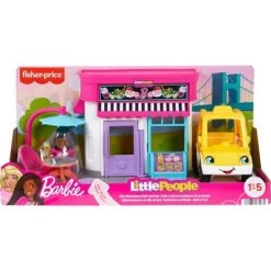Fisher-Price Little People Barbie City Adventures Cafe and Cab Playset -Action Figure Playsets Sales Store unnamed file 267