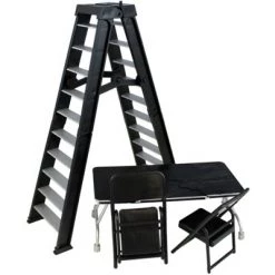 Ringside Collectibles Ultimate Ladder & Table Playset Black
