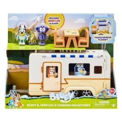 Bluey & Jean Luc's Caravan Adventures Playset