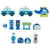 Small Foot Wooden Toys Police Station Playworld In Carrying Case