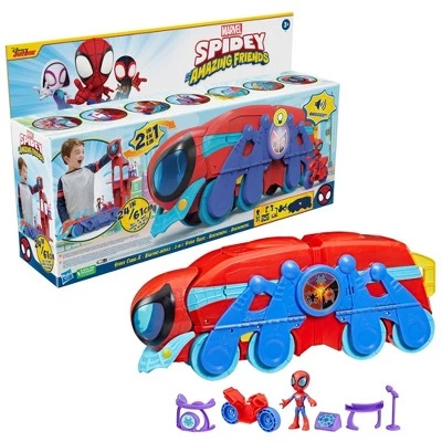 Spider-Man Spidey and his Amazing Friends Spider Crawl-R 2-in-1 Deluxe Headquarters Playset 2 Spider-Man Spidey and his Amazing Friends Spider Crawl-R 2-in-1 Deluxe Headquarters Playset - Image 2