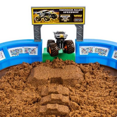 Monster Jam Monster Dirt Arena 24" Playset with Exclusive 1:64 Scale Die-Cast Monster Jam Truck 6 Monster Jam Monster Dirt Arena 24" Playset with Exclusive 1:64 Scale Die-Cast Monster Jam Truck - Image 6