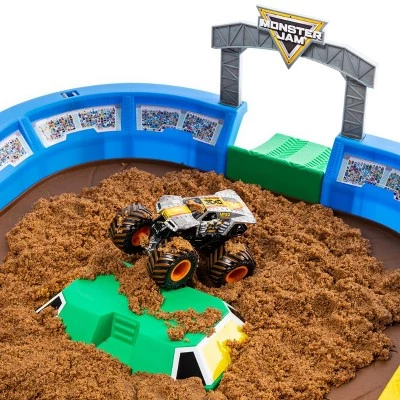 Monster Jam Monster Dirt Arena 24" Playset with Exclusive 1:64 Scale Die-Cast Monster Jam Truck 7 Monster Jam Monster Dirt Arena 24" Playset with Exclusive 1:64 Scale Die-Cast Monster Jam Truck - Image 7
