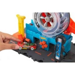 Hot Wheels City Super Twist Tire Shop Playset -Action Figure Playsets Sales Store unnamed file 773