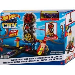 Hot Wheels City Super Twist Tire Shop Playset -Action Figure Playsets Sales Store unnamed file 774