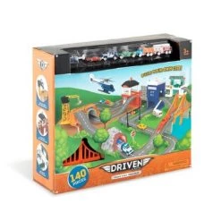 DRIVEN By Battat DRIVEN – Truck Playset with Fire Station – Build-A-City - 140pc -Action Figure Playsets Sales Store unnamed file 791