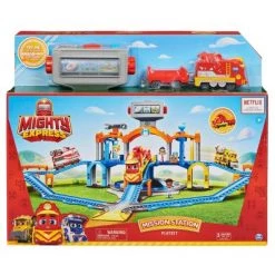 Mighty Express Mission Station Playset with Freight Nate Train