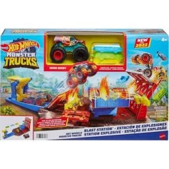 Hot Wheels Monster Trucks Blast Station Playset -Action Figure Playsets Sales Store unnamed file 810