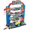 Hot Wheels GNL70 City Stunt Garage Kids Playset Multi Level Vertical Tower with Elevator, Parking Spaces, Fuel Station, and 1 Car