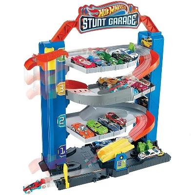 Hot Wheels GNL70 City Stunt Garage Kids Playset Multi Level Vertical Tower with Elevator, Parking Spaces, Fuel Station, and 1 Car -Action Figure Playsets Sales Store unnamed file 821