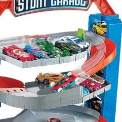Hot Wheels GNL70 City Stunt Garage Kids Playset Multi Level Vertical Tower with Elevator, Parking Spaces, Fuel Station, and 1 Car -Action Figure Playsets Sales Store unnamed file 823