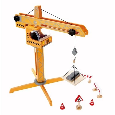 Hape Playscapes Toddler Kids Wooden Toy Construction Site Crane Lift Play Set -Action Figure Playsets Sales Store unnamed file 855