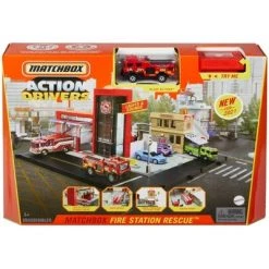 Matchbox Action Drivers Matchbox Fire Station Rescue Playset -Action Figure Playsets Sales Store unnamed file 866