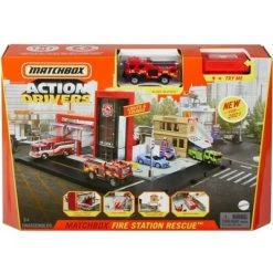 Matchbox Action Drivers Matchbox Fire Station Rescue Playset -Action Figure Playsets Sales Store unnamed file 867