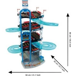 Theo Klein Bosch Interactive Toy Car Park 5 Level Full Service Racing Parking Garage Play Set with 2 Cars Included for Kids Ages 3 Years Old and Up -Action Figure Playsets Sales Store unnamed file 876