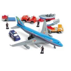 Link Worldwide Ready! Set! Play! Link 57 Piece International Airport Assembled Playset, Comes With 3 Planes & 18 Trucks For Kids