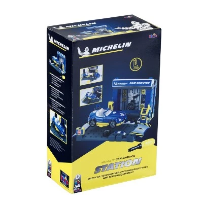 Theo Klein Michelin Car Service Mechanic Station Kids Toy Playset w/ Vehicle, Screw Driver, Tires, and Testing Equipment for Ages 3 & Up -Action Figure Playsets Sales Store unnamed file 912