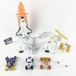 Insten 15 Piece Space Toys Vehicle Playset With Rockets, Satellites, Rovers & Cars -Action Figure Playsets Sales Store unnamed file 940