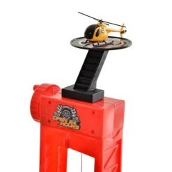 Qaba 3-Level Parking Garage Toy Car Playset with Racetrack Helicopter Ramp Elevator and Cars for Boys and Girls -Action Figure Playsets Sales Store unnamed file 947