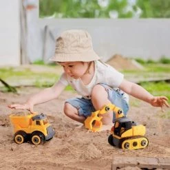 iPlay, iLearn, Construction Vehicle Playset, Take Apart STEM Toy Trucks with Excavator and Dump Truck, 41 Pieces, Ages 3-6 -Action Figure Playsets Sales Store unnamed file 956