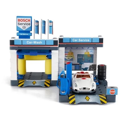 Theo Klein 8614 Bosch Childrens Kids Fun Toy Car Repair with Car Wash Station Playset, Includes Car and Toy Screwdriver, Multicolored 2 Theo Klein 8614 Bosch Childrens Kids Fun Toy Car Repair with Car Wash Station Playset, Includes Car and Toy Screwdriver, Multicolored - Image 2